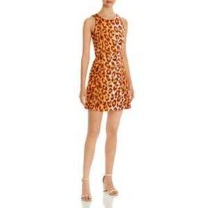 Kate Spade New York Sleeveless Leopard-Print Ponte Dress Size XS